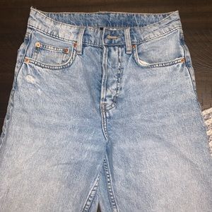 H&M straight leg light wash jeans